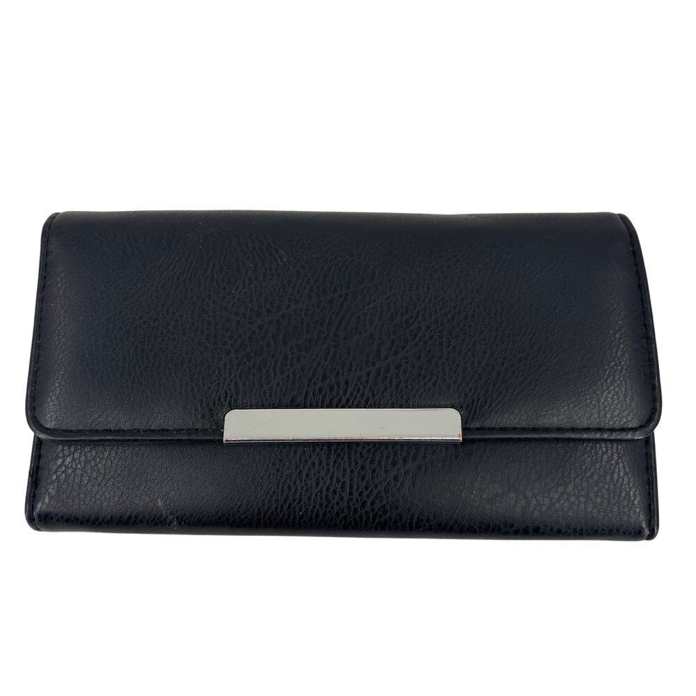 SafeKeeper RFID Wallet Women's Trifold Black with ID and Credit Card Slots